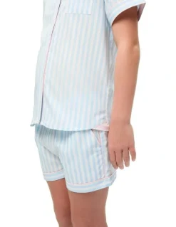 Wanderluxe Sleepwear Daydreamer Boxer Set in Baby Pink