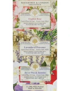Wavertree & London Floral Trio Soap Pack