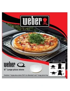 Weber Q™ Large Pizza Stone in Silver/Stone