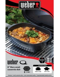 Weber Q Ware Small Casserole Dish 1500329 in Black