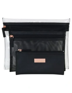Wicked Sista Jenna Trio Purse in Black