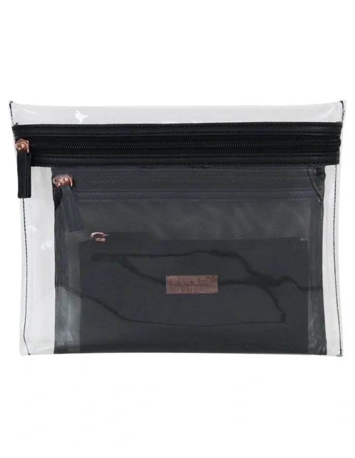Wicked Sista Jenna Trio Purse in Black