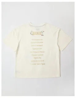 Wicked Wicked Double Photographic T/Shirt in Vanilla