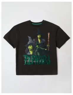 Wicked Wicked Elphaba Photographic T/Shirt in Charcoal