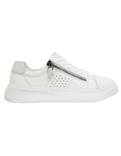 Wide Steps Novella White/Silver Glove Sneakers