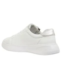 Wide Steps Novella White/Silver Glove Sneakers