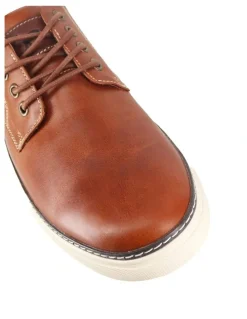 Wild Rhino Border Leather Sneaker in Tan