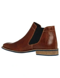 Wild Rhino Drake Leather Ankle Boot in Tan