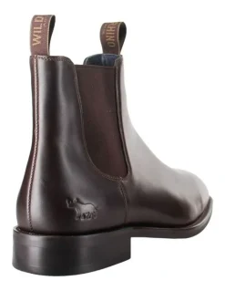 Wild Rhino Rancher Chelsea Boot in Dark Brown