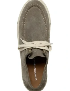 Windsor Smith Bronson Shoe Dark Stone in Suede