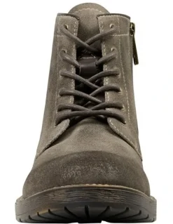 Windsor Smith Garner Boots in Dark Stone Suede