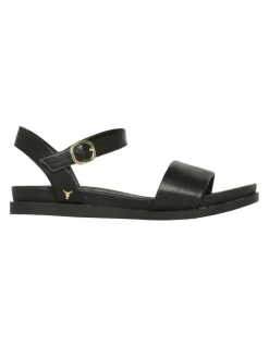 Windsor Smith Lucee Leather Sandal in Black