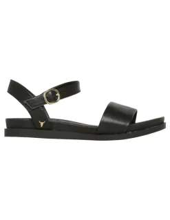 Windsor Smith Lucee Leather Sandal in Black