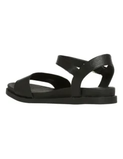 Windsor Smith Lucee Leather Sandal in Black