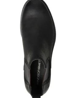 Windsor Smith Saxon Boot in Black Oil Suede