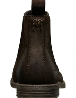 Windsor Smith Saxon Boot in Brown Oil Suede