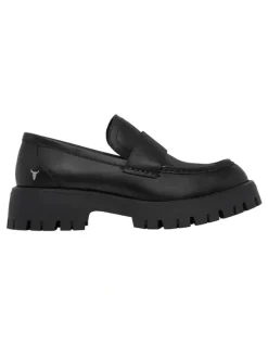 Windsor Smith Tricks Leather Shoe in Black