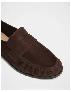 Wittner Adriel Suede Leather Loafer in Chocolate