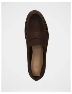 Wittner Adriel Suede Leather Loafer in Chocolate