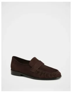 Wittner Adriel Suede Leather Loafer in Chocolate
