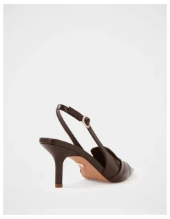 Wittner Luna Leather Slingback in Syrup