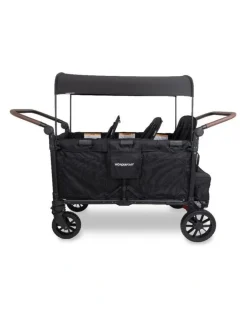 Wonderfold WonderFold W6 Luxe Pro Stroller Wagon - Jet Black