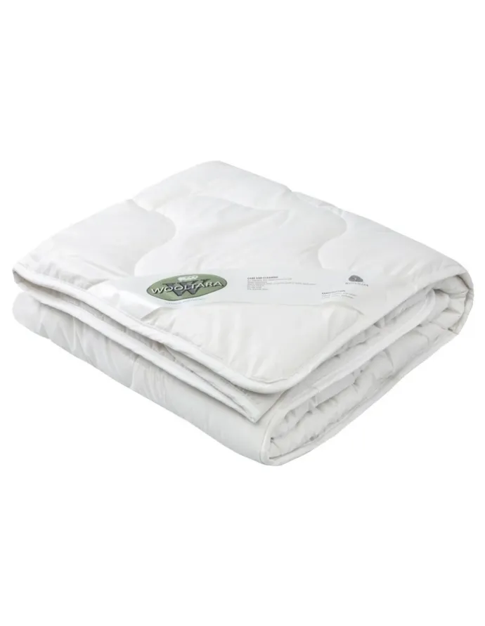 Wooltara Australian Washable Wool Quilt Cot Size in White