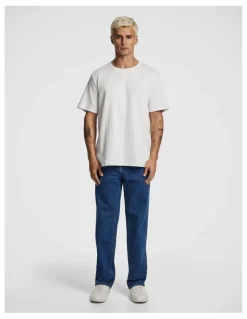 yd. Bexley Wide Jean in Mid Wash