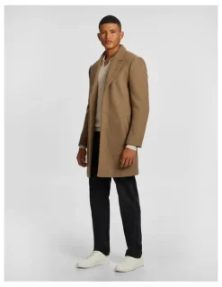 yd. Blakehurst Wool Blend Duster Coat in Natural
