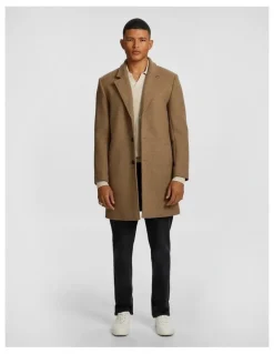yd. Blakehurst Wool Blend Duster Coat in Natural