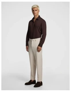 yd. Charles Tapered Chino in Natural