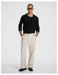 yd. Jacob Cotton Linen Chino in Natural
