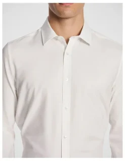 yd. Marco Slim Fit Dress Shirt in White