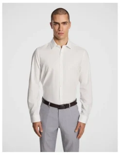yd. Marco Slim Fit Dress Shirt in White