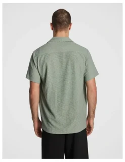 yd. Murdock Textured Shirt in Sage