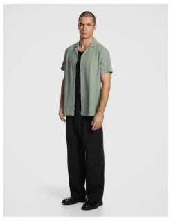 yd. Murdock Textured Shirt in Sage