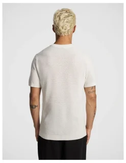 yd. Striker Cotton Knitted Tee in Off White