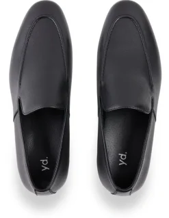 yd. Teddy Leather Loafer in Black