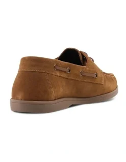 yd. Theo Suede Boat Shoe in Tan