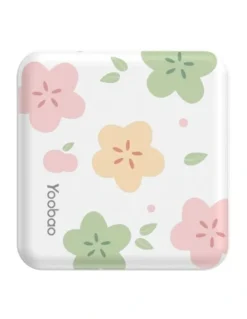 Yoobao Mini Cube Dual Output Power Bank 10000mAh in White Blossom