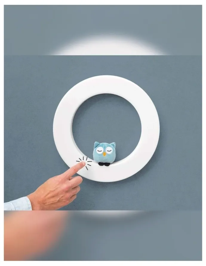 Zazu Nightlight - Wall Light With 3 Soft Toys in Yellow