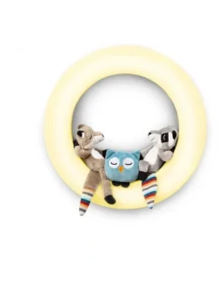 Zazu Nightlight - Wall Light With 3 Soft Toys in Yellow